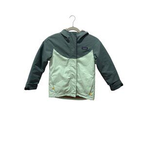 Patagonia Kids Everyday Ready Waterproof Insulated Jacket W/ Hood Mint & Teal Si